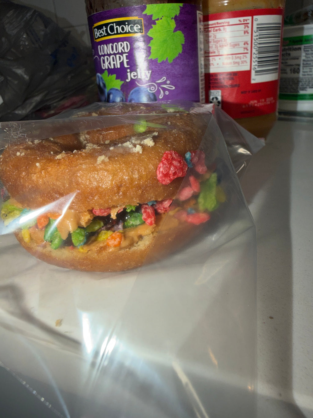 Super Donut PB&J Burger